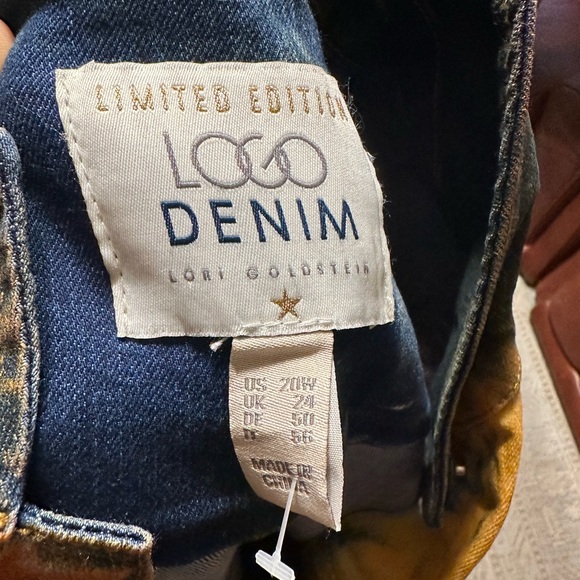 NWOT LOGO BY LORI GOLDSTEIN LIMITED EDITION TIE DYE DEMIN JACKET SIZE 20 W - Picture 9 of 16